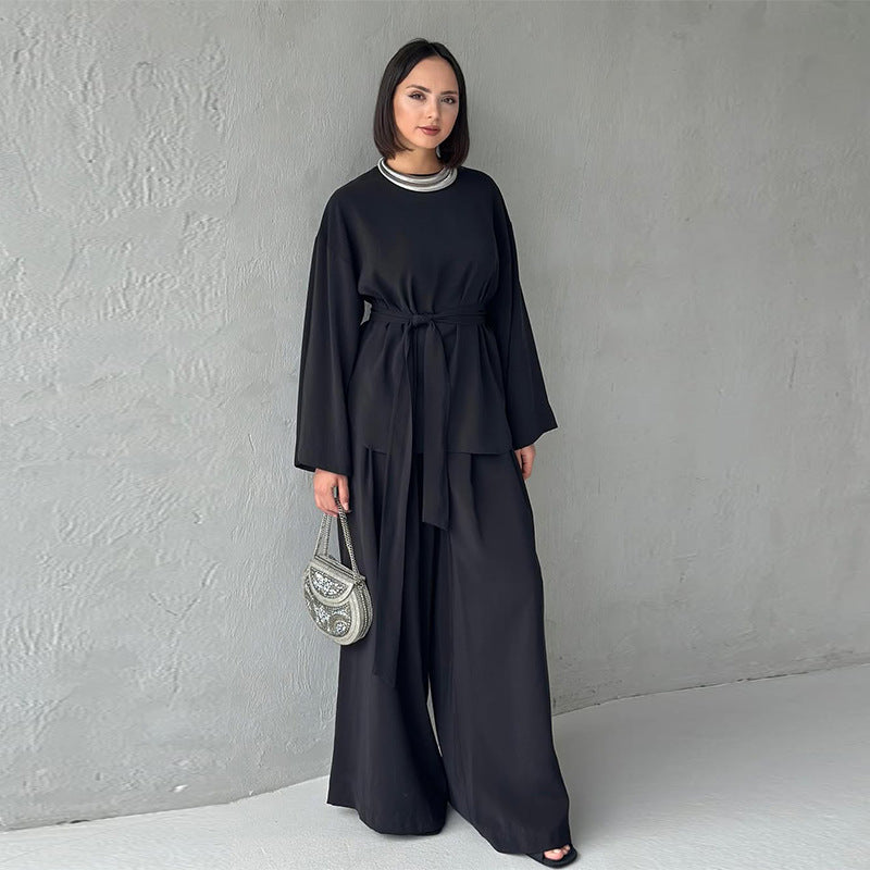 Loose Fit Wide-Leg Co Ord Set – Minimal Blazer & Trousers, Everyday Casual