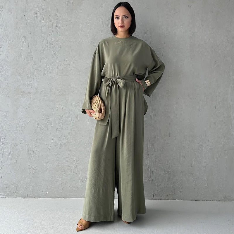 Loose Fit Wide-Leg Co Ord Set – Minimal Blazer & Trousers, Everyday Casual