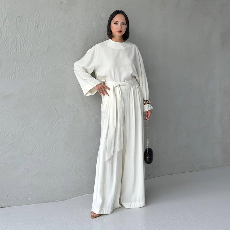 Loose Fit Wide-Leg Co Ord Set – Minimal Blazer & Trousers, Everyday Casual