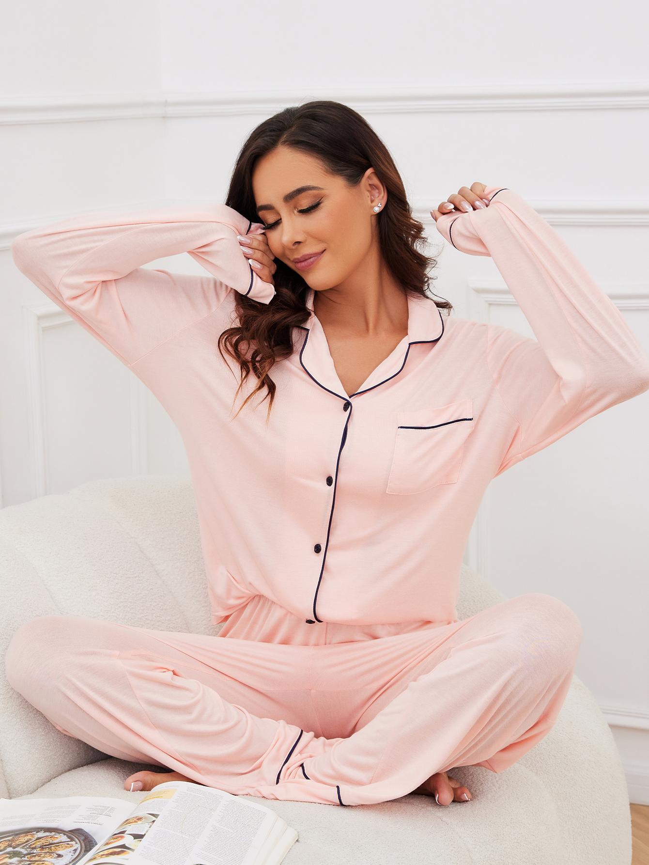 Modal Pajama Co Ord Set – Ultra-Soft Shirt & Trousers, All-Day Comfort