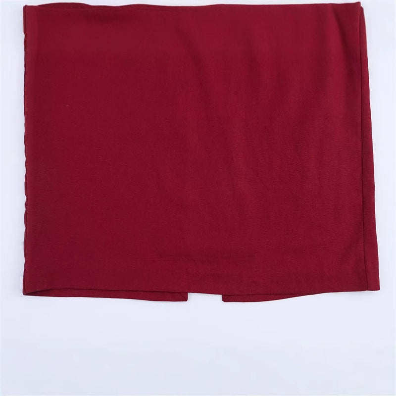 Elegant Claret Pleated Linen Blend Midi Dress for Women 2025