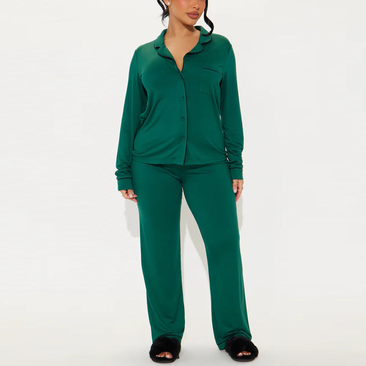 Premium Jersey Pajama Co Ord Set – Long Sleeve Shirt & Pants