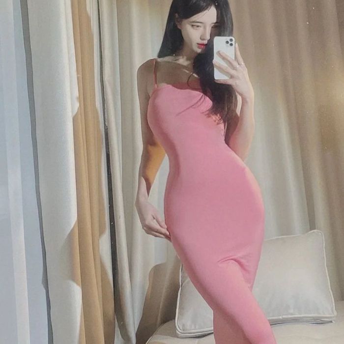 Stylish One-Shoulder Polyester Backless Long Dress
