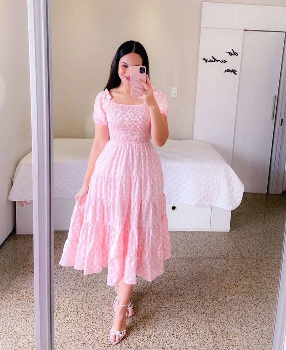 Printed One Shoulder Short Sleeve Dress