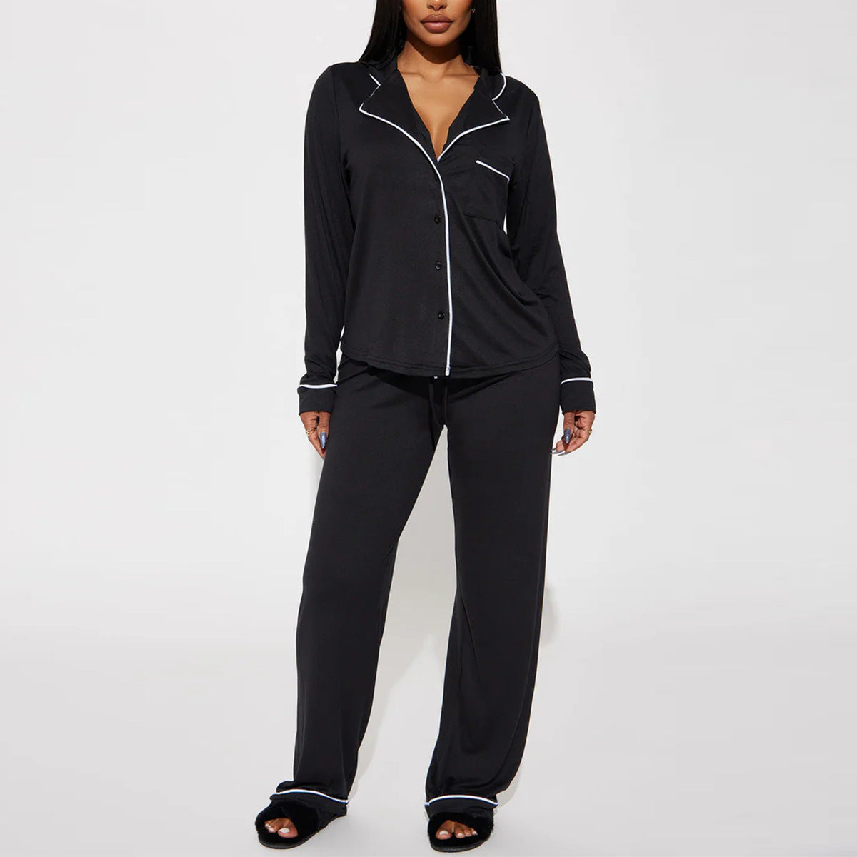 Premium Jersey Pajama Co Ord Set – Long Sleeve Shirt & Pants